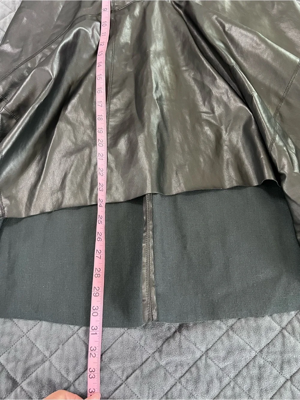 Zara asymmetric leather